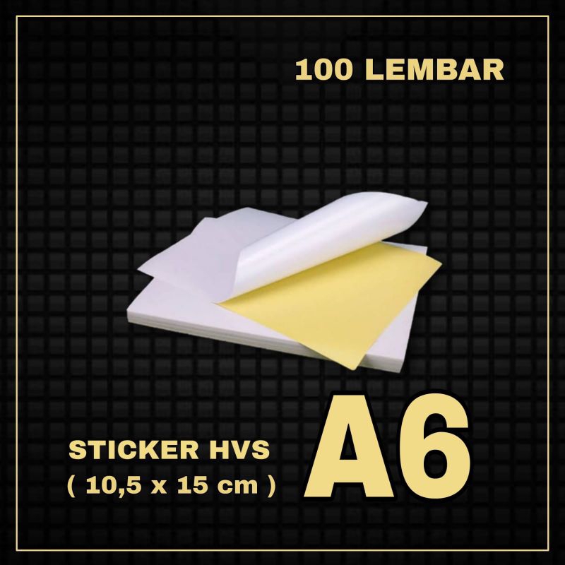 

STICKER HVS A6 ISI 100 LEMBAR