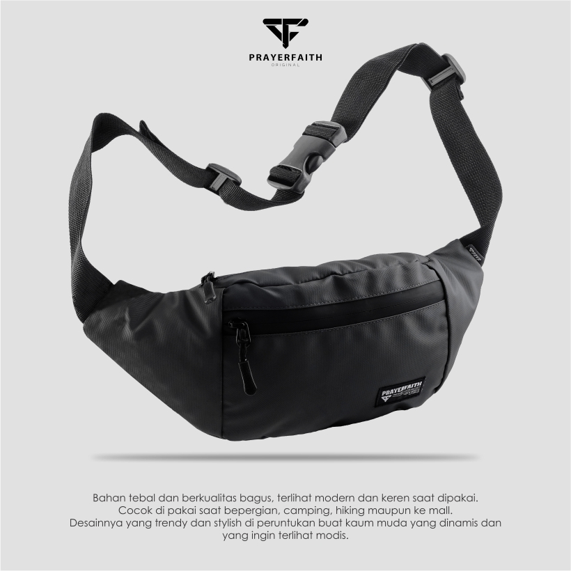 Waistbag Pria  Outdoor Tas Pinggang Waterproof