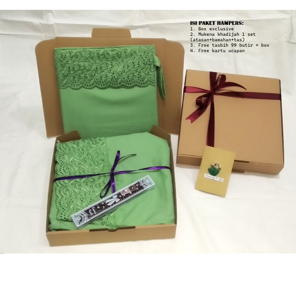 LLS Hampers kado mukena Khadijah scraft Khadijah premium original