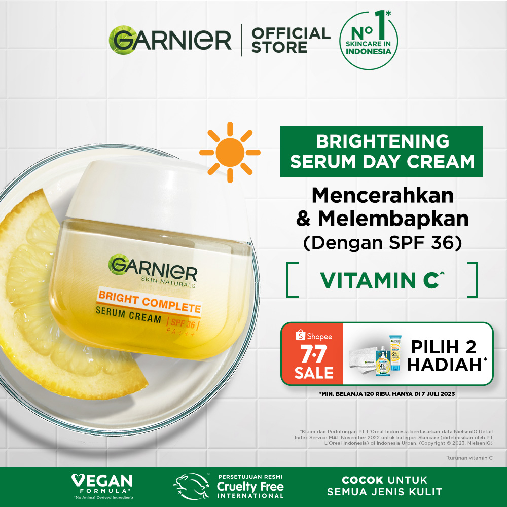 Garnier Bright Complete Serum Day Cream SPF36 Skin Care - 50ml