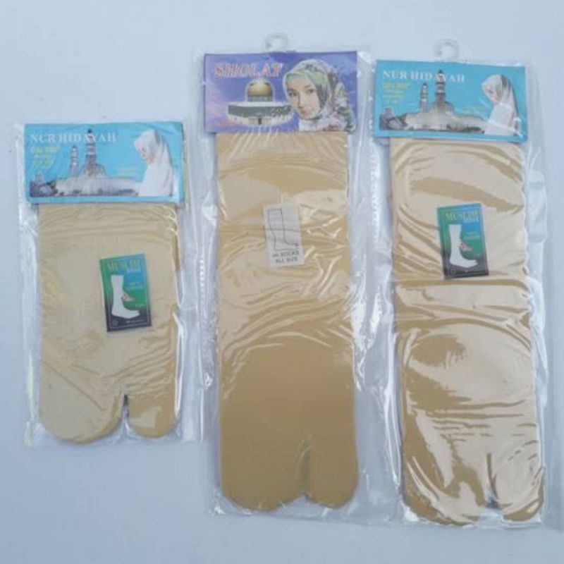 (Tlogo)Rizky Smg05 "Kaos kaki stocking jempol warna kulit/cream/coklat"