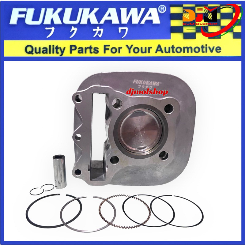 Paket Blok Seher Spin 125 Skywave Skydrive Hayate 125 Plus Piston Kit Original Fukukawa