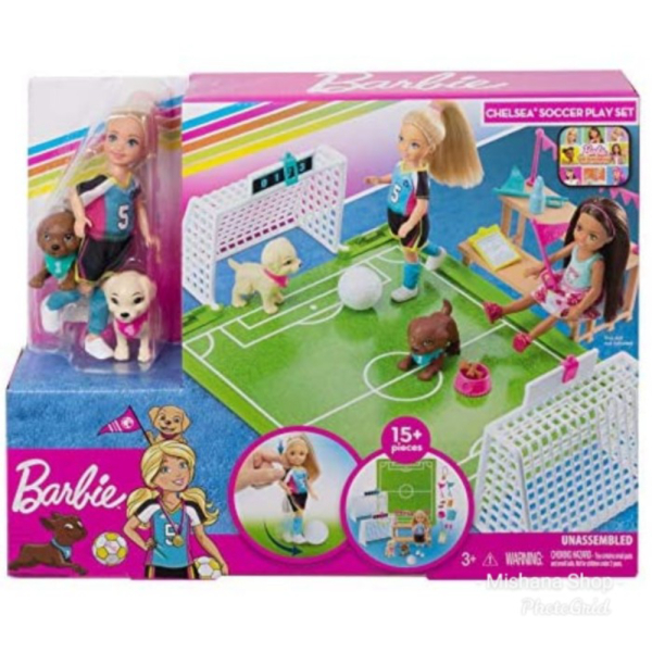 

Jual Lapangan Bola Rumah Boneka Barbie Club Chelsea Doll dengan Pet Murah