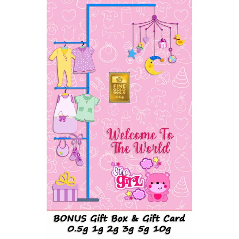 LM Emas Antam Hampers Welcome Baby Boy / Girl Gift Series Custom 02