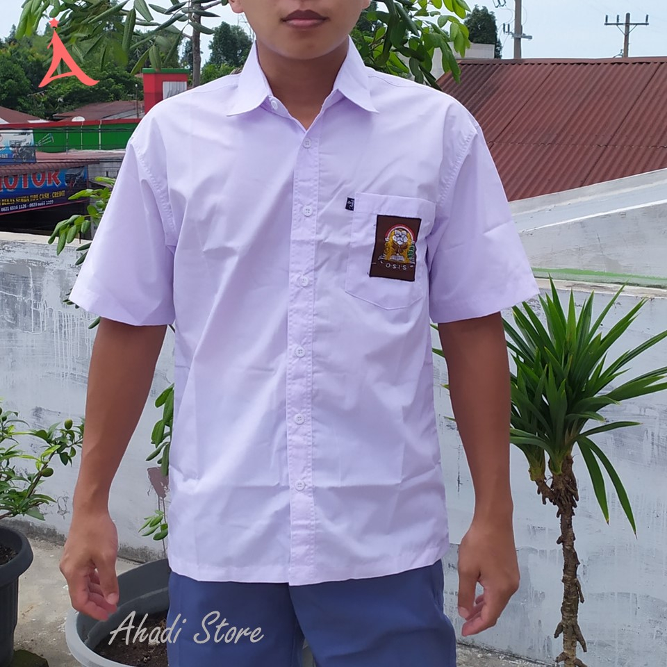 Baju Seragam Sekolah SMA, Kemeja Putih Lengan PENDEK