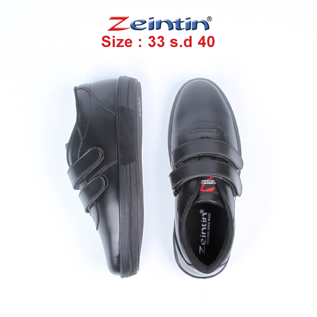 Zeintin - Sepatu Anak ZEINTIN Sepatu Anak Sekolah Hitam Sepatu Anak Laki Laki BJ