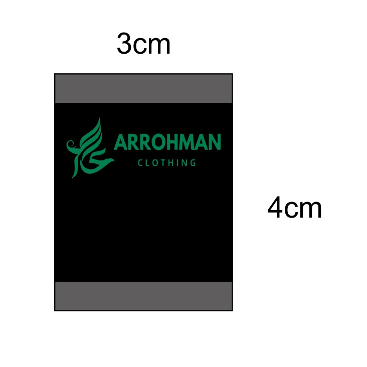 

label woven arrohman