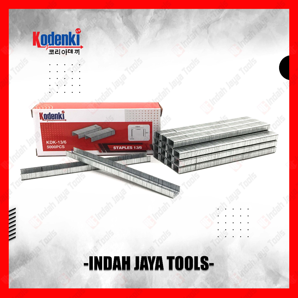 

KODENKI Isi Staples 13/6 Stapler 6 mm R23 - Refill Air Stapler Gun