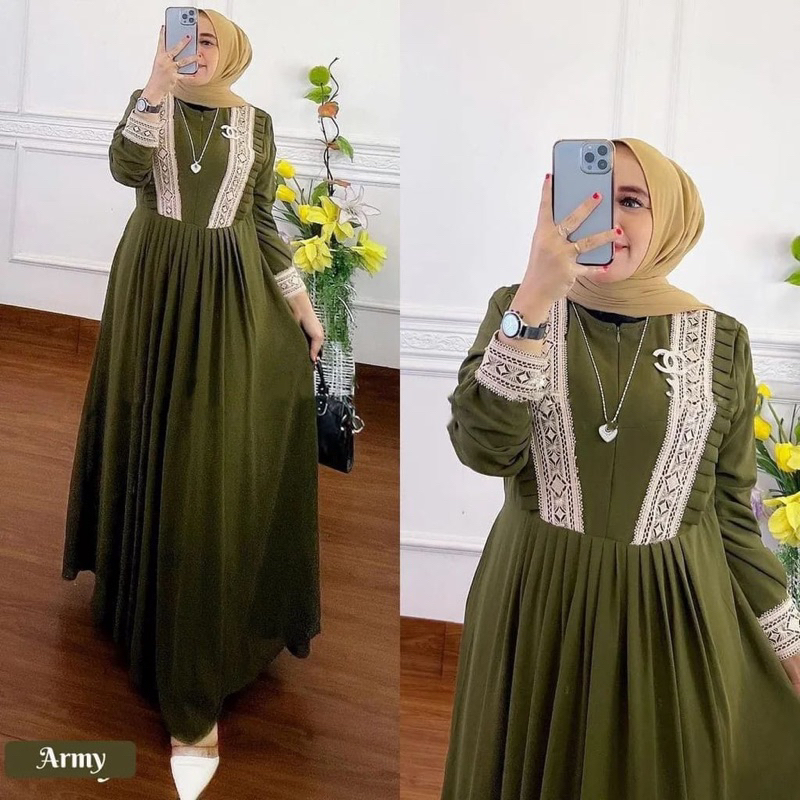 gamis syakila ceruty bordir