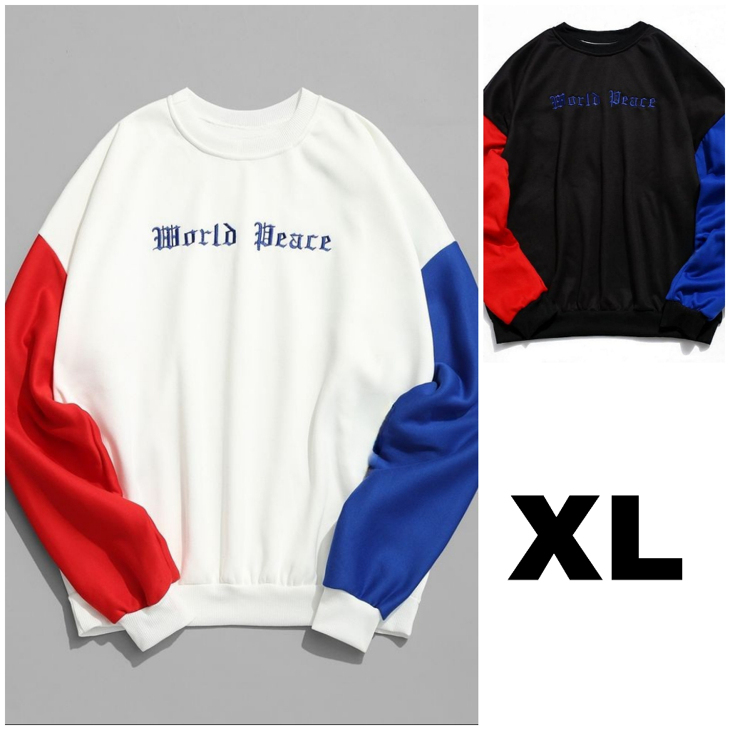 BAJU SWEATSHIRT WORLD PEACE PRIA WANITA TERBARU-BAJU MASA KINI