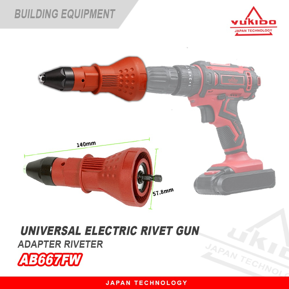 Promo Murah Alat Rivet Tang Rivet Ripet Sambung Konverter Bor Rivet Gun Adapter Tang Rivet Perkakas Alat Tukang