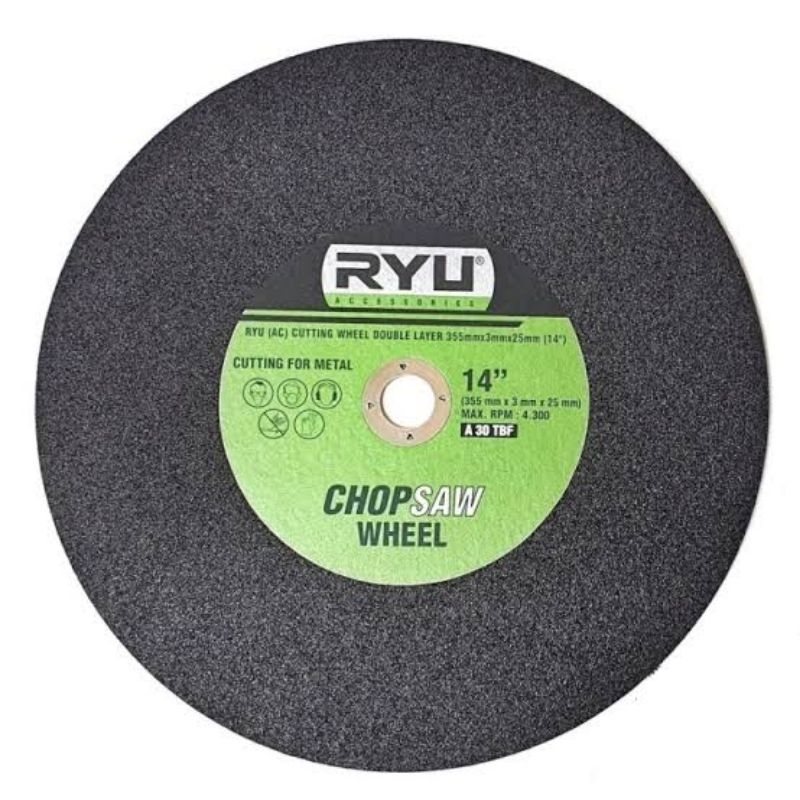BATU GERINDA POTONG BESI 14" RYU / BATU POTONG GRINDA 14 INCH / PEMOTONG BESI / CUT OFF 14INCH