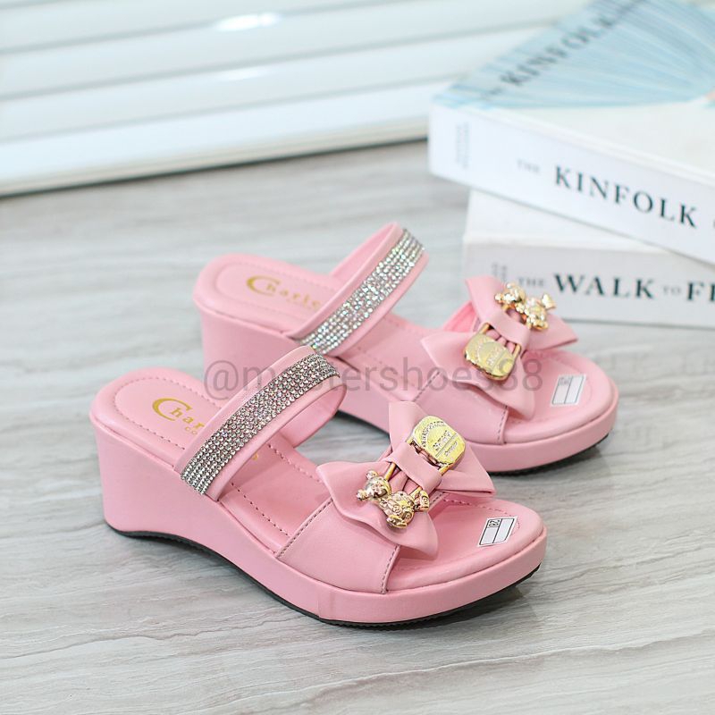 MASTER EN02 - [NEW COLLECTION] SANDAL WEDGES ANAK PEREMPUAN TERMURAH LUCU / SENDAL PESTA CASUAL ANAK TERBARU