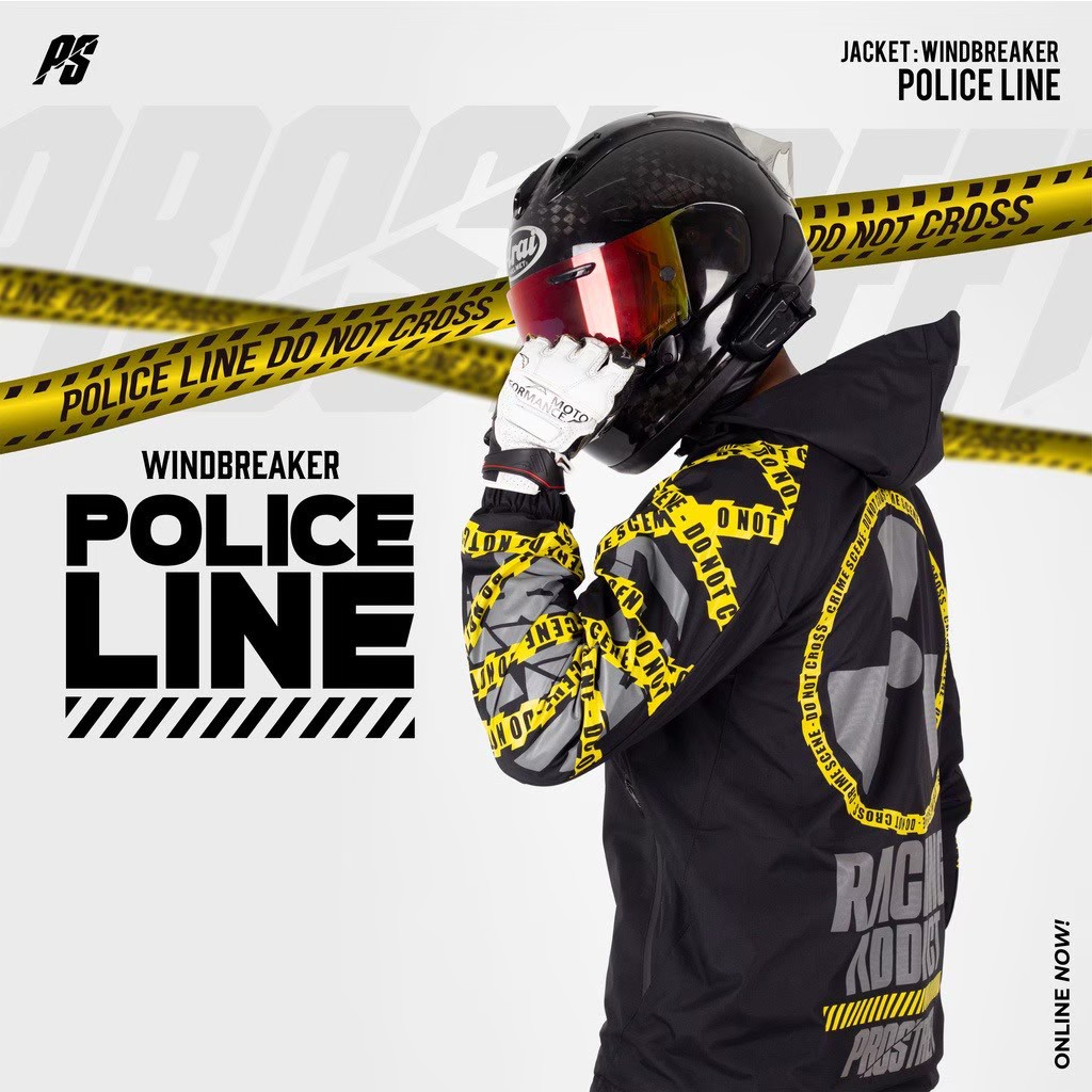 Jumper Pria Raching Sunmori - Hoodie PROSTREET Police Line - Sweater Balack Edition Termurah ( Pria&amp;Wanita )