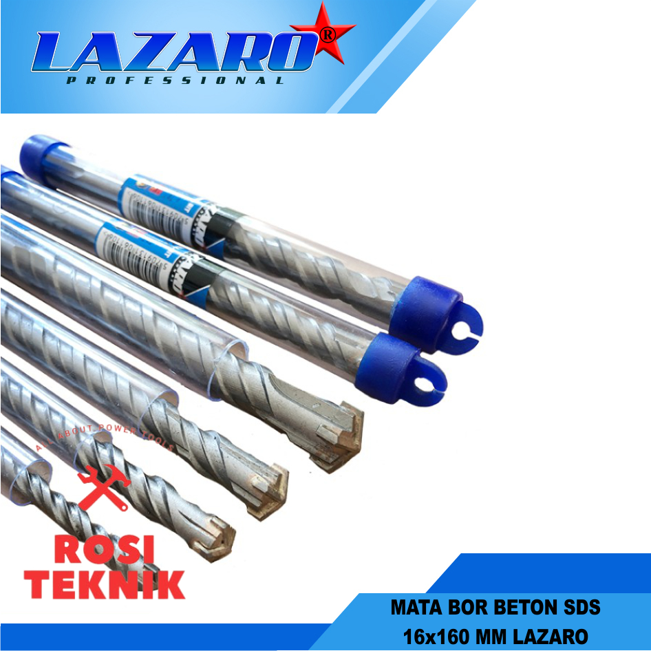 Lazaro SDS Plus Mata Bor Tembok Beton Hammer Drill - 16x160
