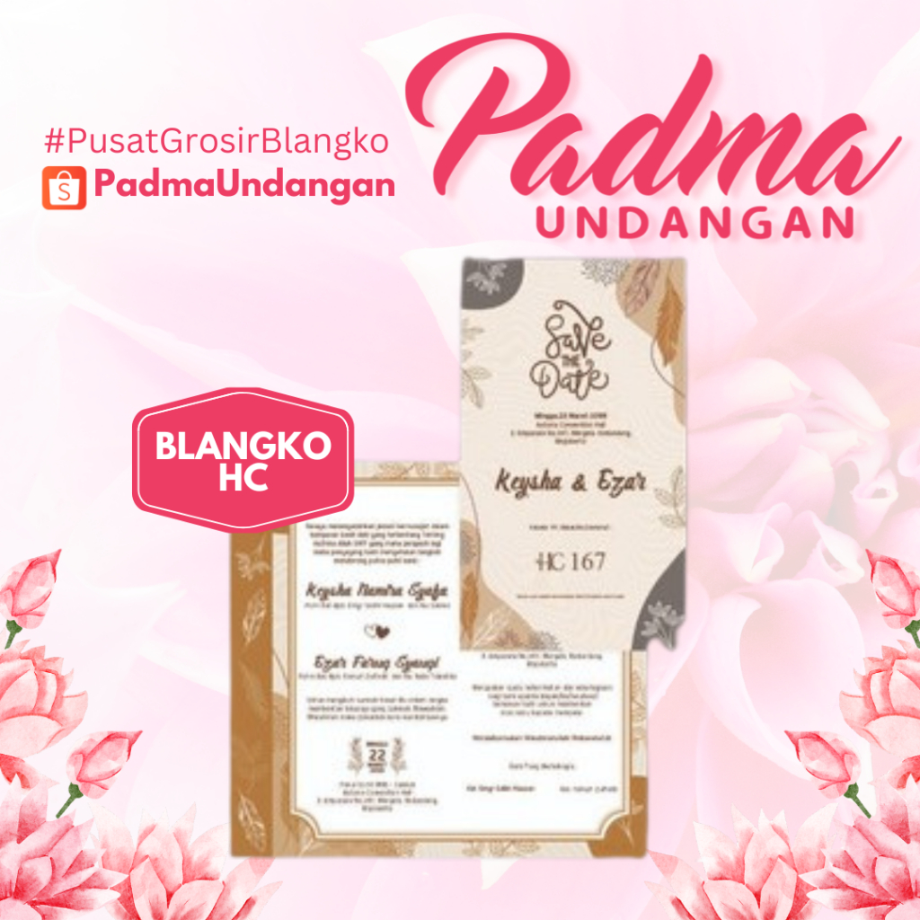Blangko Undangan HC 167 | PadmaUndangan