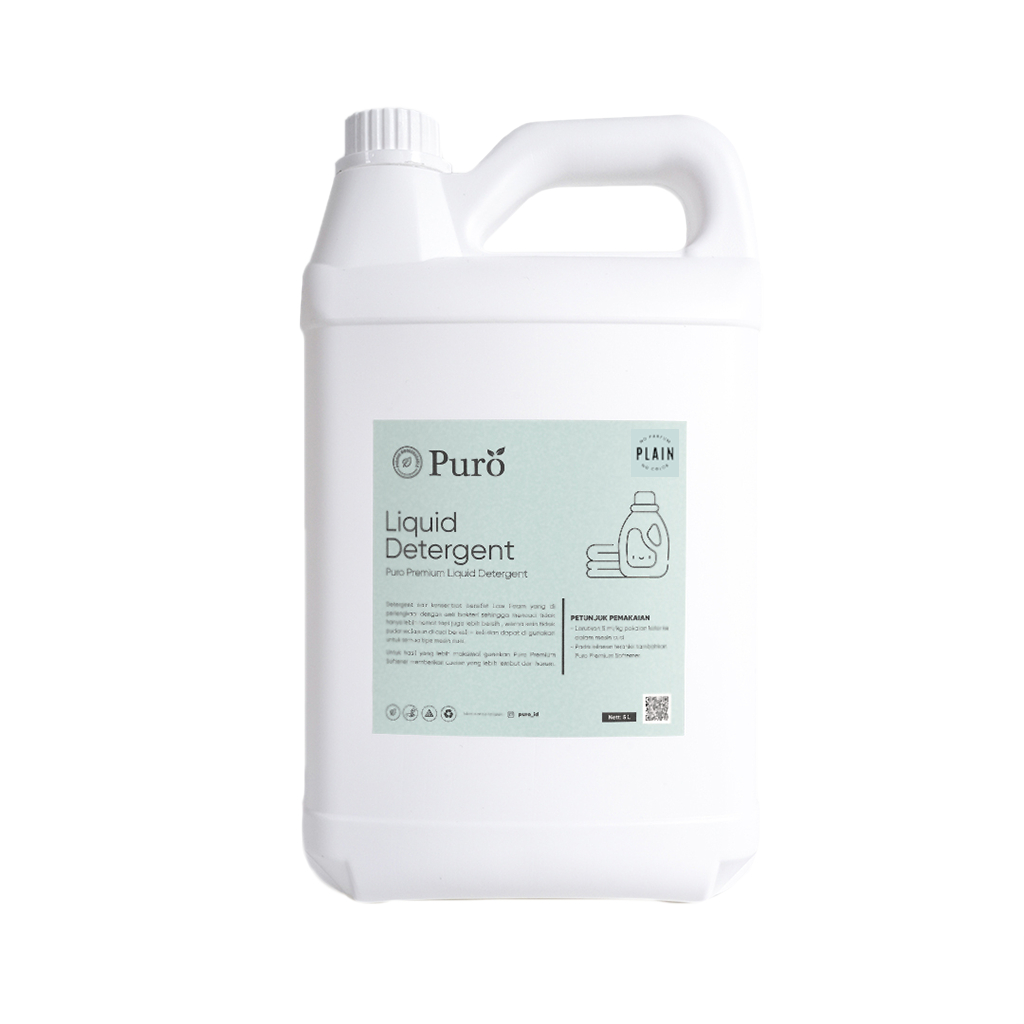Puro Premium PLAIN Sabun Cuci Deterjen Laundry Super Konsentrat - 5 kg