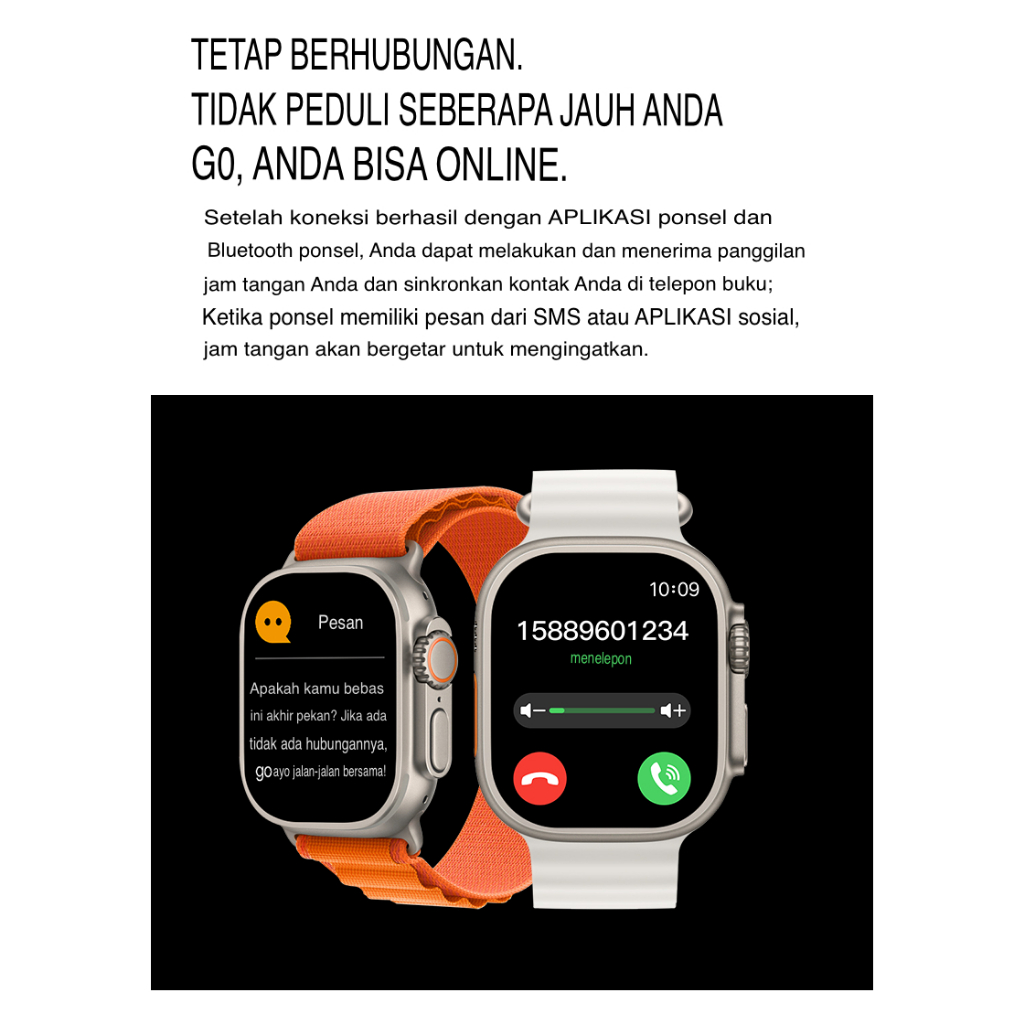 SKMEI S233 Jam Tangan Pria Wanita Smartwatch Digital Bluetooth Connect Phone Call Bisa Putar Musik WATCHKITE WKOS