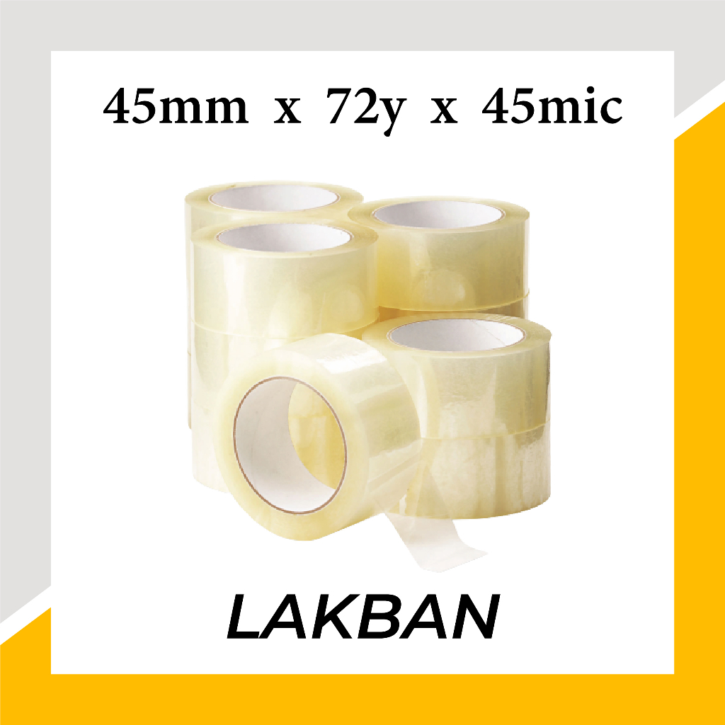 

Lakban Bening 45mm x 72 Yard | Cuan | Tape Promo - Murah