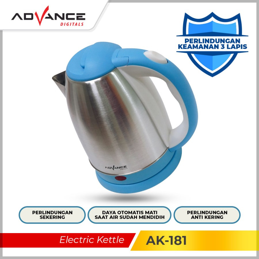 Advance Electric Kettle Ak-181 Teko Listrik 1.8 L - Random