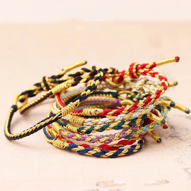 GELANG TALI RAJUT SERUT BISA DIISI DENGAN EMAS ATAU XUPING WANITA DEWASA ANAK