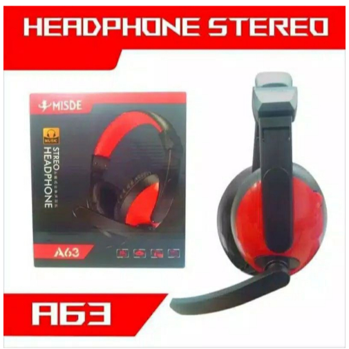 ITSTORE Headphone Misde A63 Gaming Headset Gaming Heaphon Streo