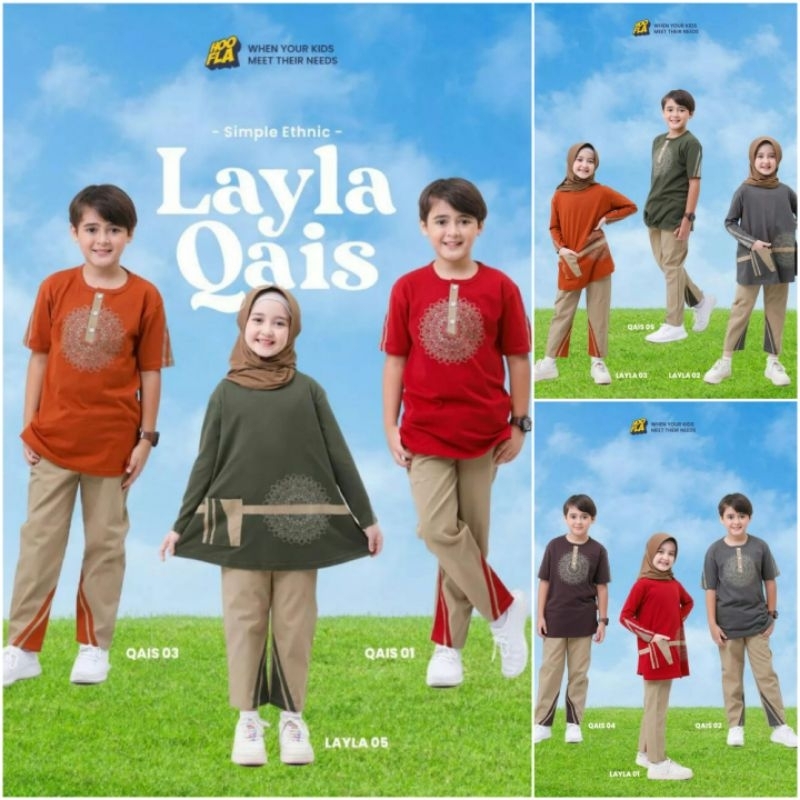 Baju Muslim Anak Couple - Setelan Anak - Simple Ethnic Layla & Qais - Hoofla