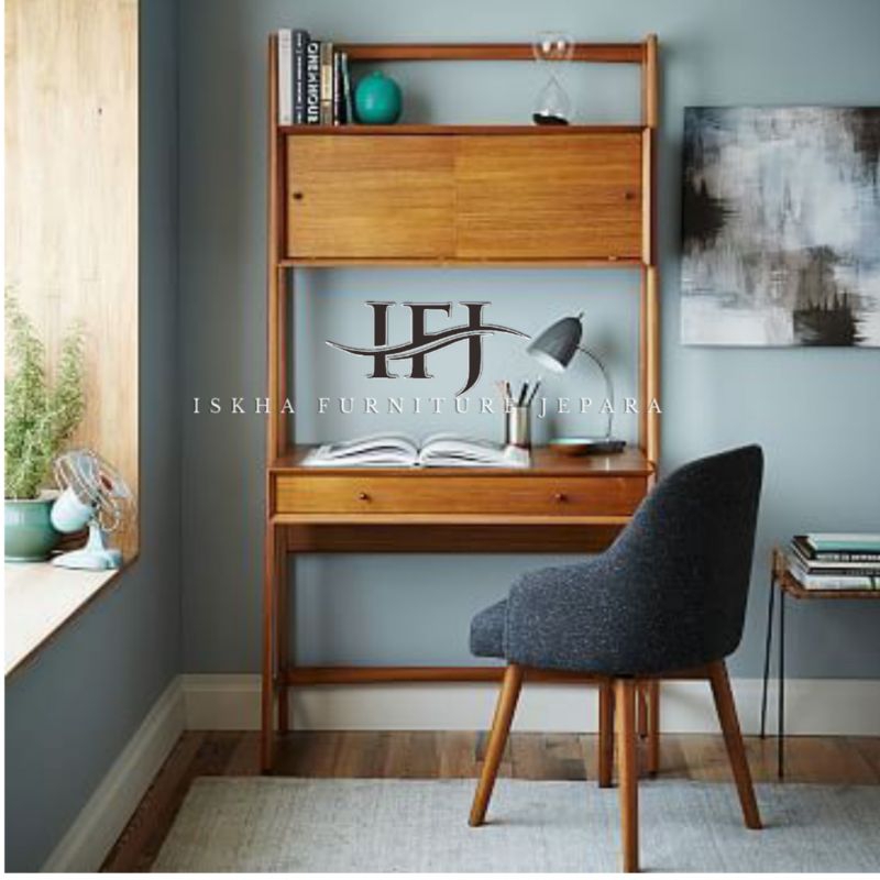 MEJA BELAJAR MINIMALIS JATI_MEJA BELAJAR MODERN