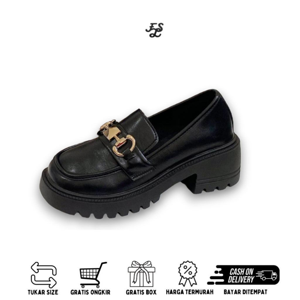 LUMMYSHOP SEPATU WANITA PAULINE LOAFERS PANTOFEL SNEAKERS DOCMART PREMIUM IMPORT