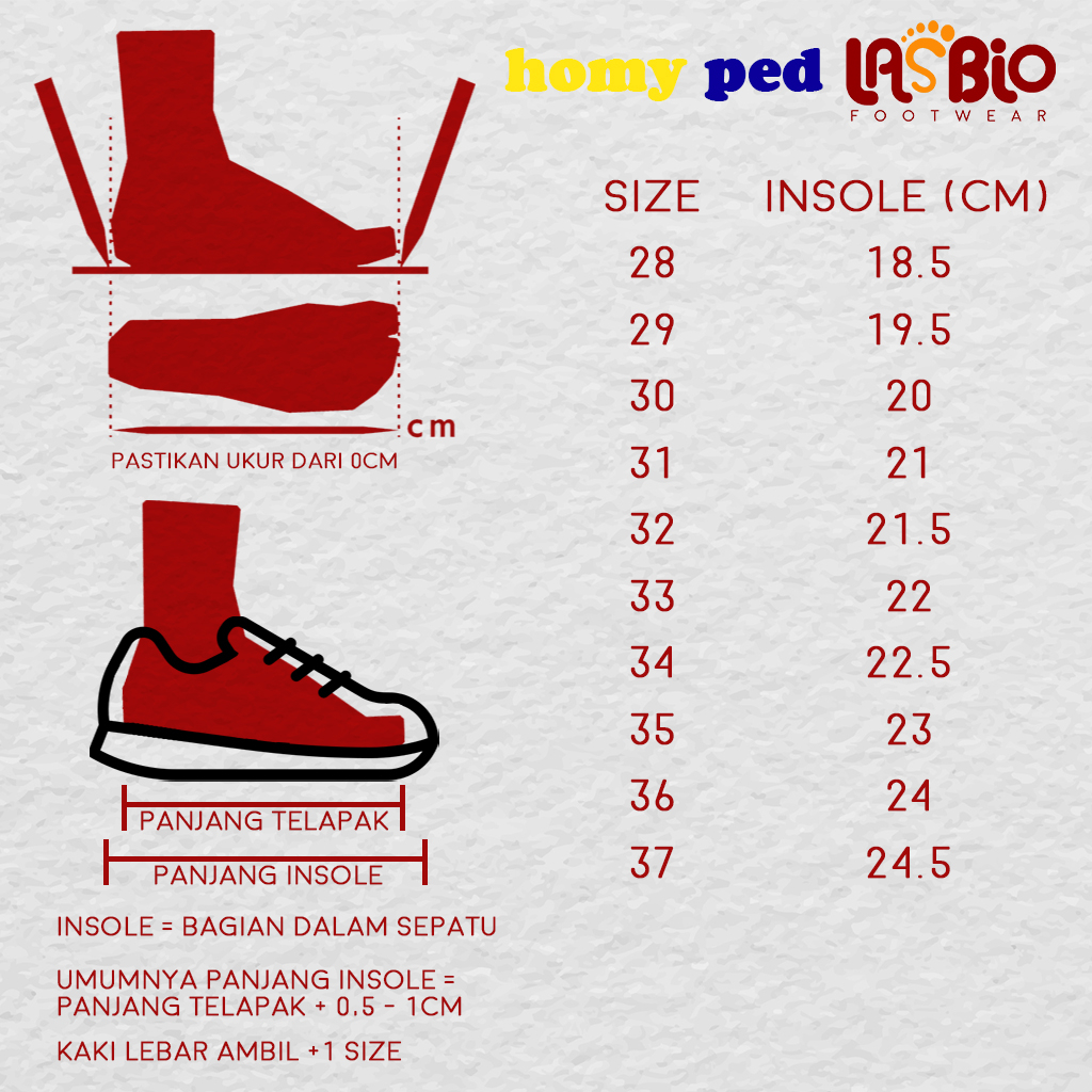 Homyped Sepatu Sneakers Sekolah Anak Remaja Hitam Putih