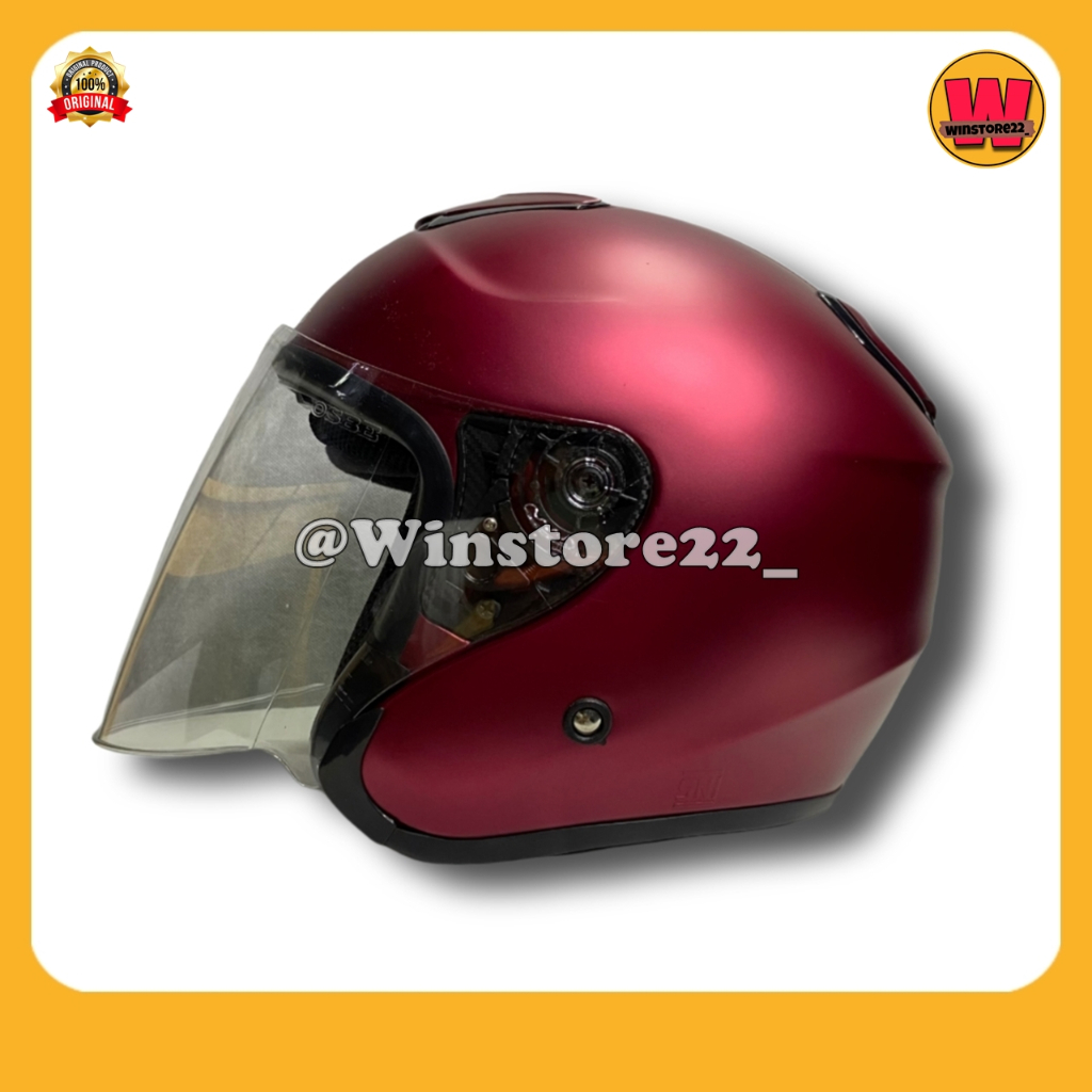 Helm Sepeda Motor Half Face Priest Kyoto Solid Whitte Black Pink Gorilla Glossy & Doff Paket Ganteng