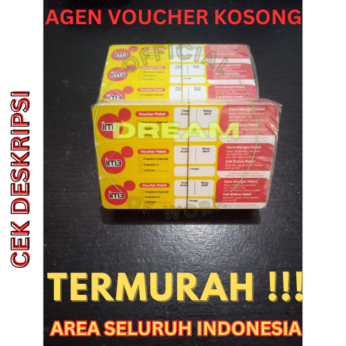 VOUCHER KOSONG INDOSAT /voucher kosongan indosat termurah bandung /voucher murah indosat/agen vouche