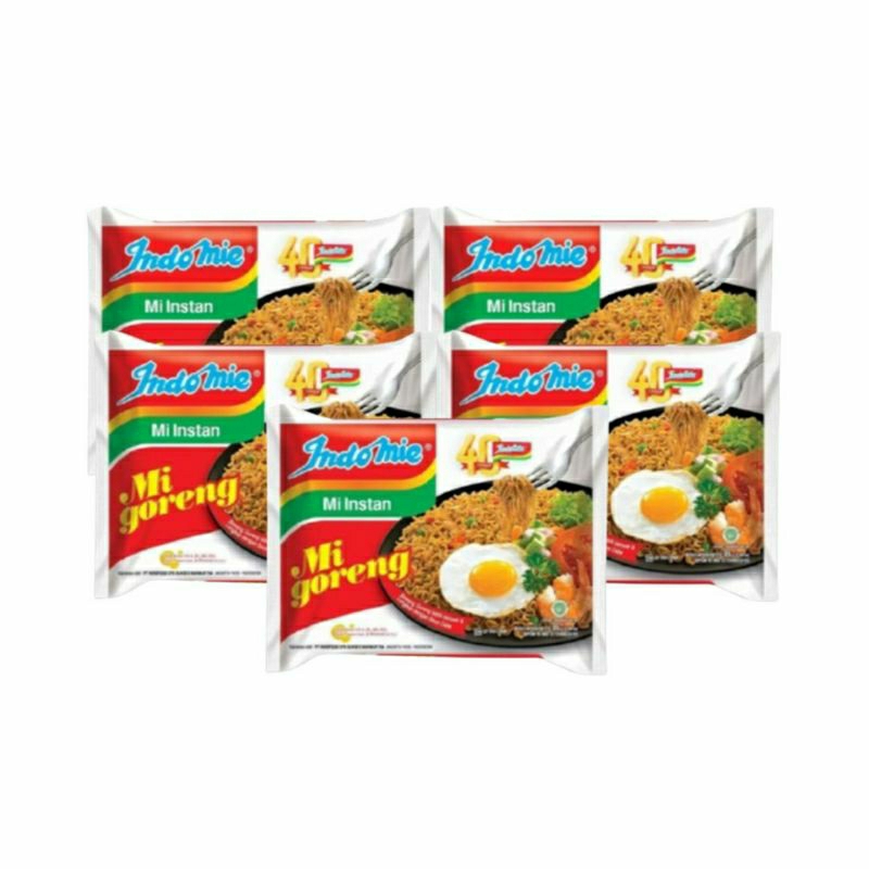 

5 buah indomie goreng 5 x 58 g(300 oz)
