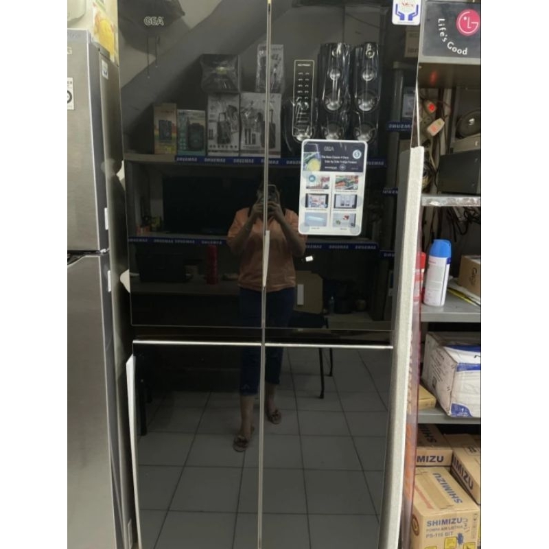 KULKAS GEA 4PINTU G4D-404 BLACK/ G4D404BLACK GARANSI RESMI