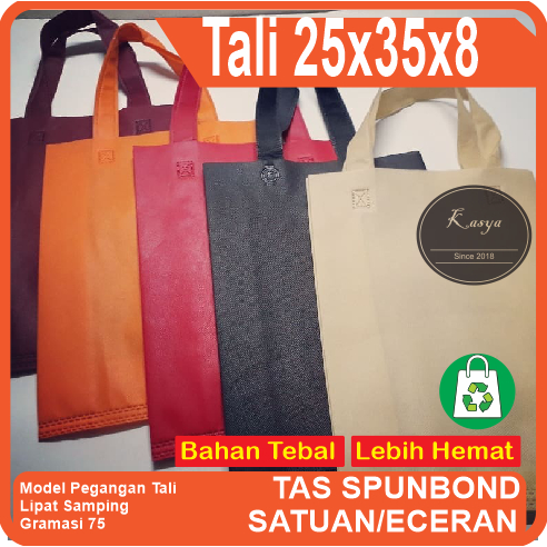 25x35x8 cm / spunbond / goodiebag / goodie / bag / tas / tali