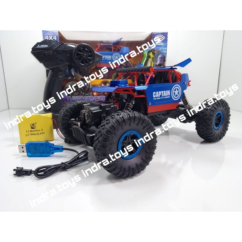 RC 1:16 2.4Ghz Mobil Remote Control Offroad 4x4 Rock Crawler Besar RDR 1058