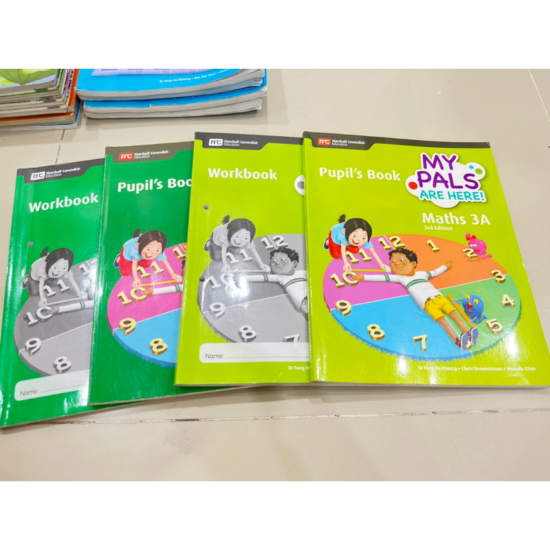 

My Pals Are Here Math 3rd Edition Original Pupils Book Workbook 1A 1B 2A 2B 3A 3B 4A 4B