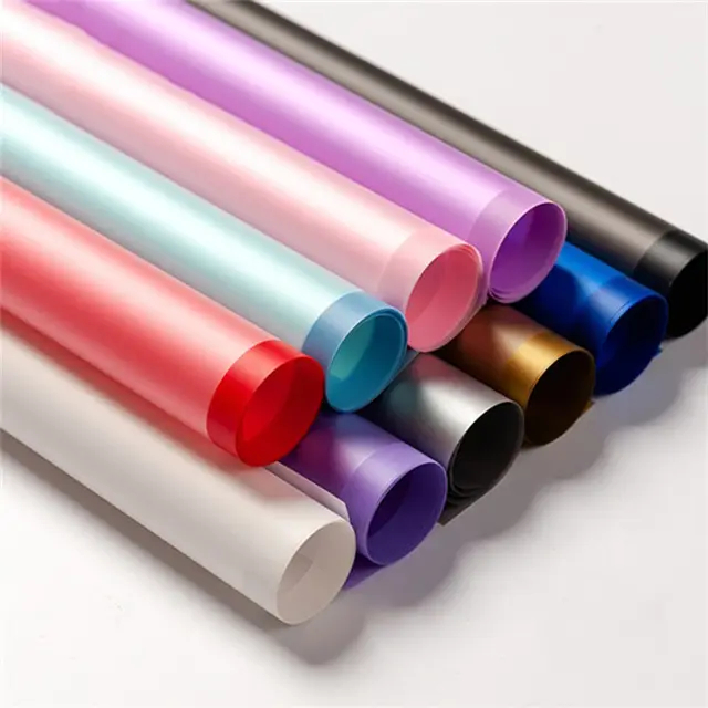 

(1 pcs) Flower wrapping paper Color Line cellophane florist kertas bunga buket