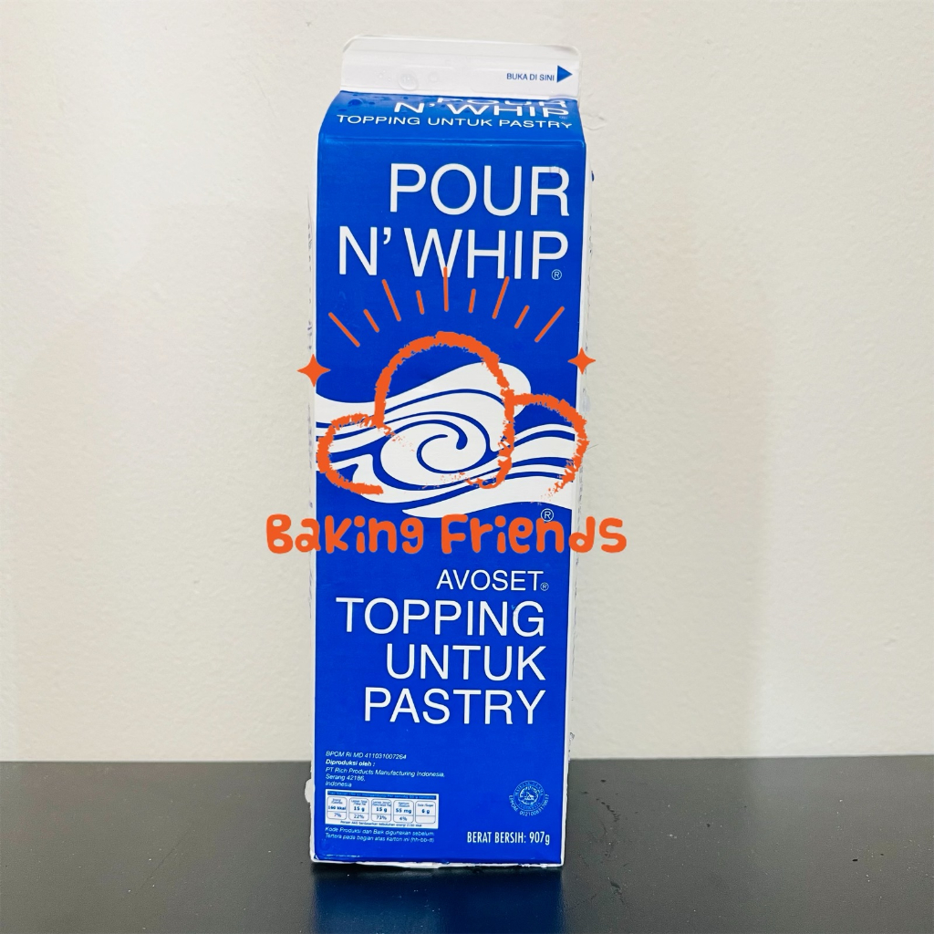 POUR N WHIP AVOSET 907GR/WHIPPING CREAM RICHS AVOSET POUR AND WHIP