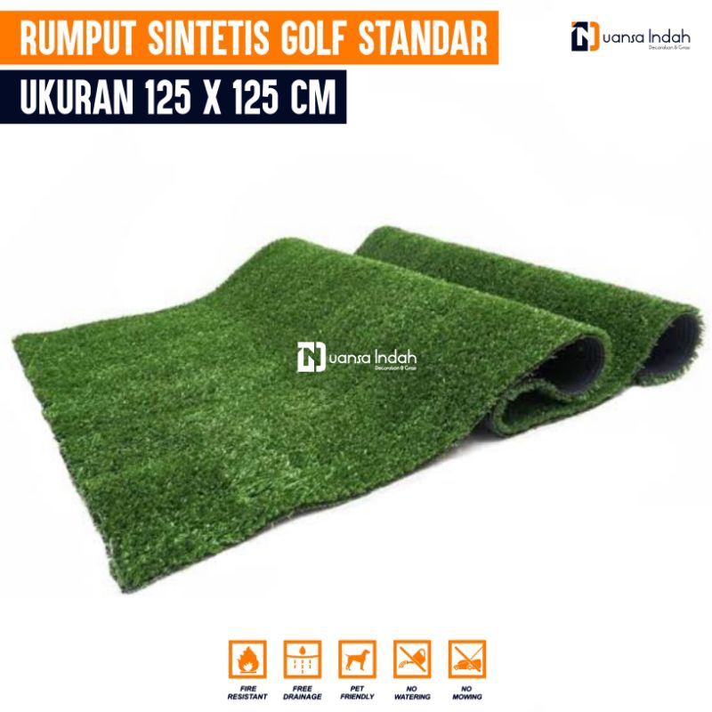 RUMPUT SINTETIS GOLF STANDAR UKURAN 125x125 CM