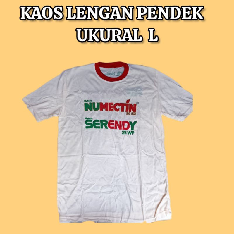 KAOS LENGAN PENDEK Numectin UKURAN L
