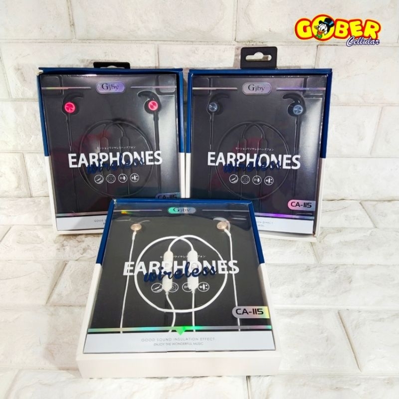 HEADSET EARPHONE WIRELESS/BLUETOOTH GJBY CA-115