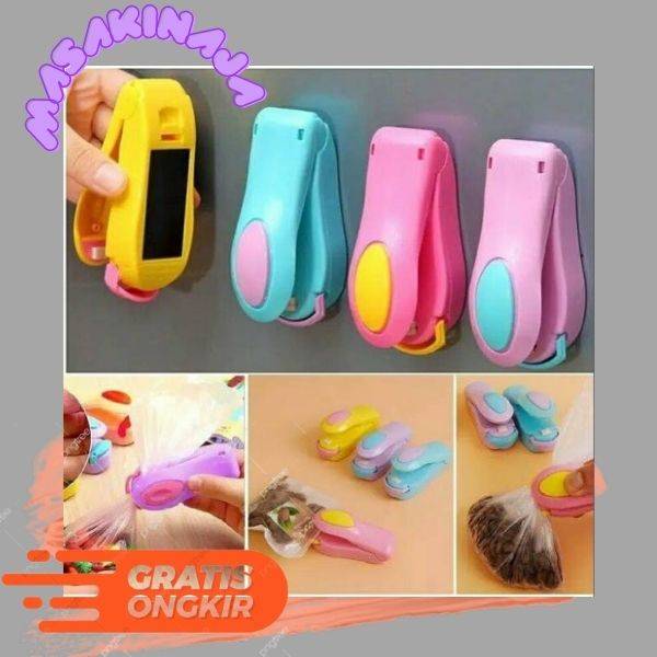 ◕.◕ Mini Sealing Plastik / Alat Pres Elektrik Perekat Plastik Bungkusan Snack Makanan / Super Hand S