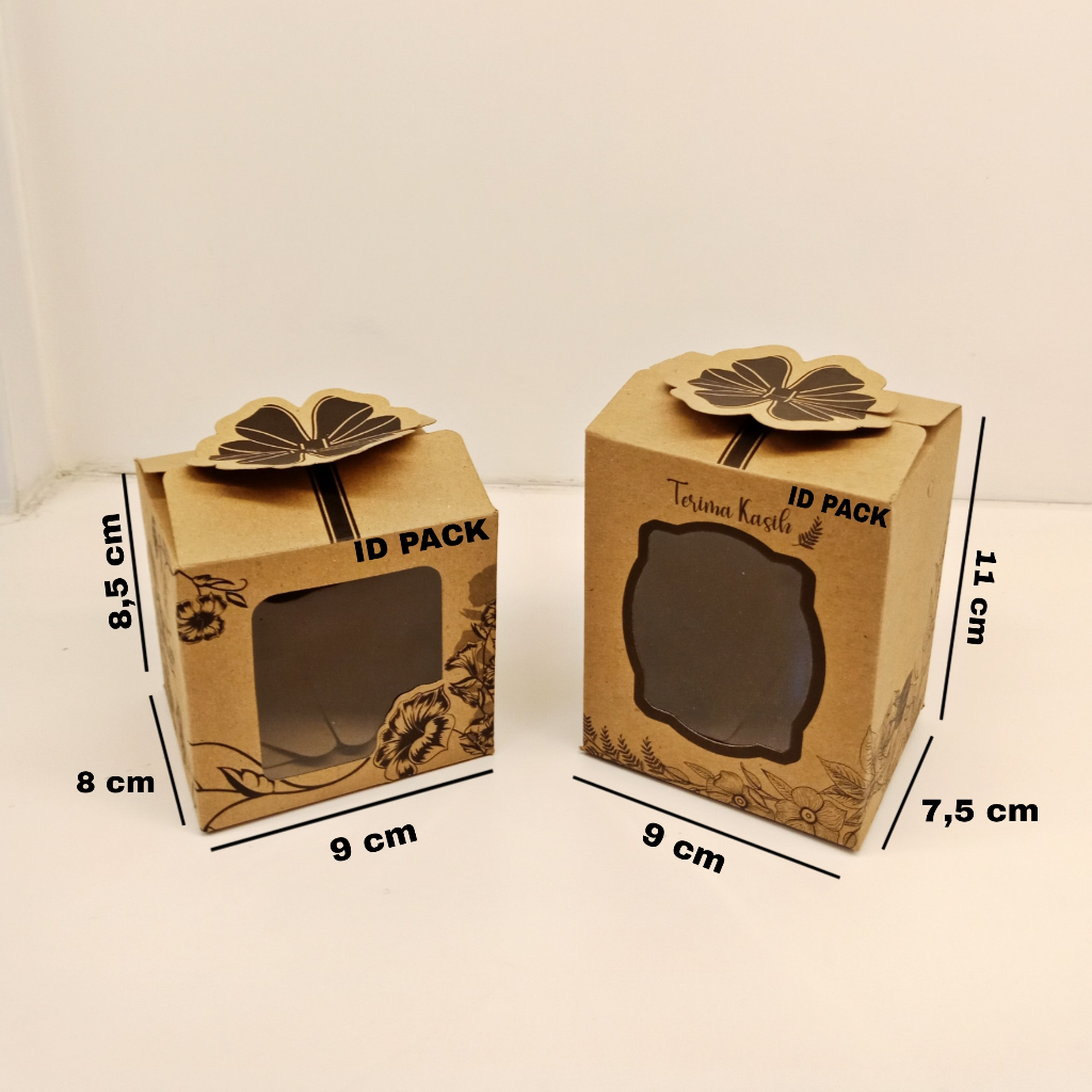 

10 pcs Souvenir Box Coklat 9x8x8,5 cm / 9x7,5x11 cm