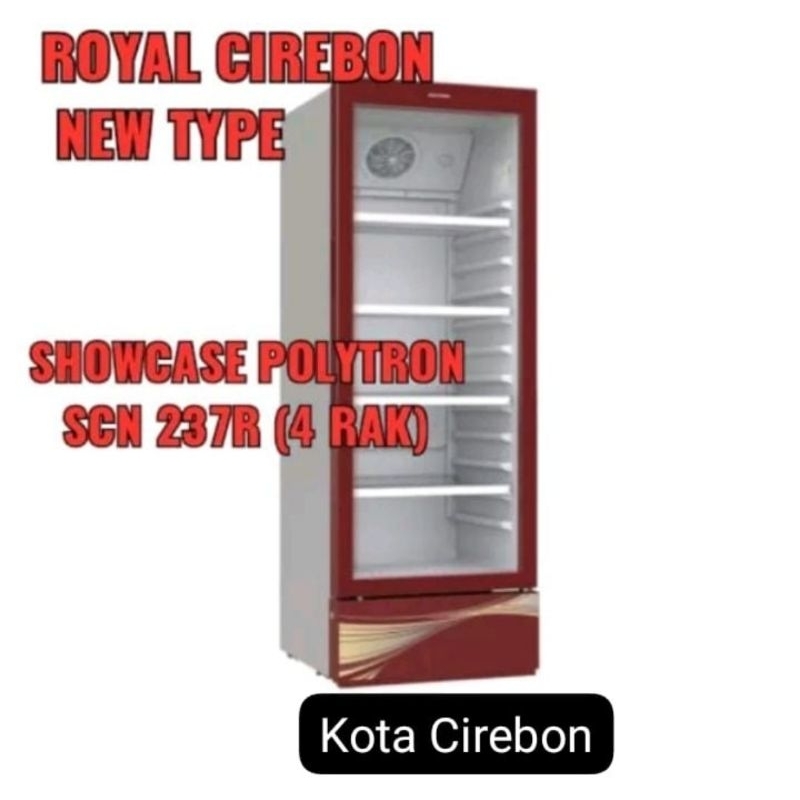 SHOWCASE POLYTRON SCN 237R 4 RAK UNTUK KOTA CIREBON