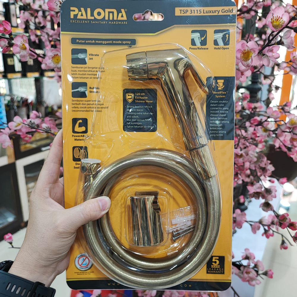 PALOMA TSP 3115 TOILET SHOWER JET WASHER GOLD SHOWER CEBOK SEMPROTAN