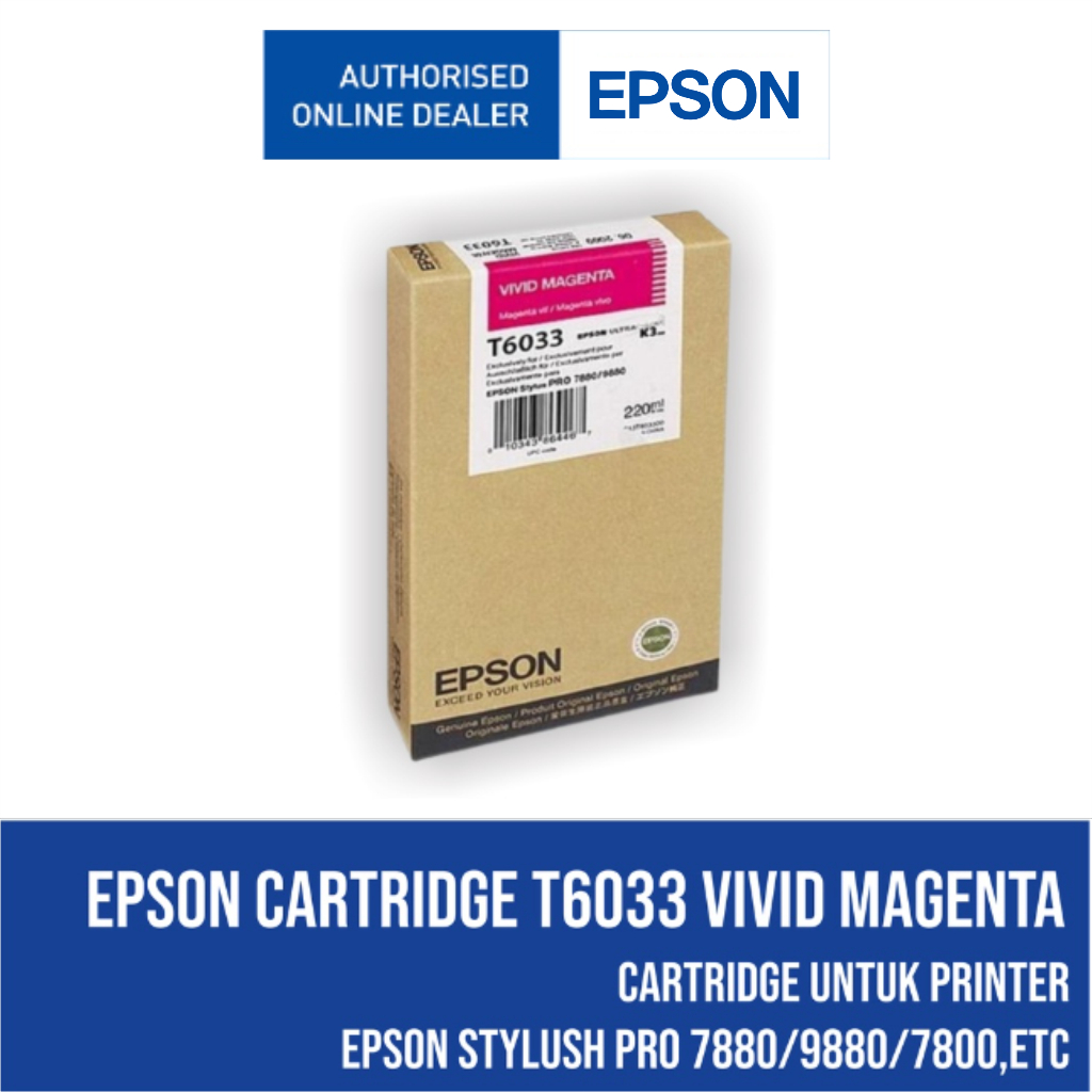 Cartridge EPSON untuk Stylus Pro 7880/9880/7800 T6031 T6032 T6033 T6034 T6035 T6036