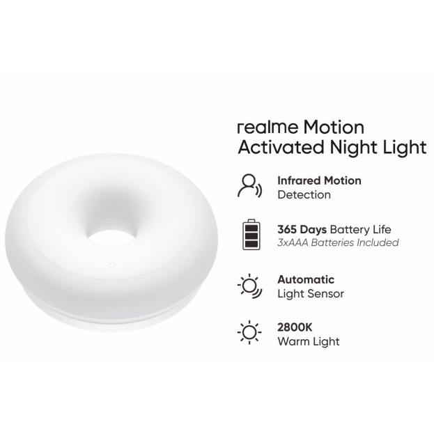 realme motion activated night light