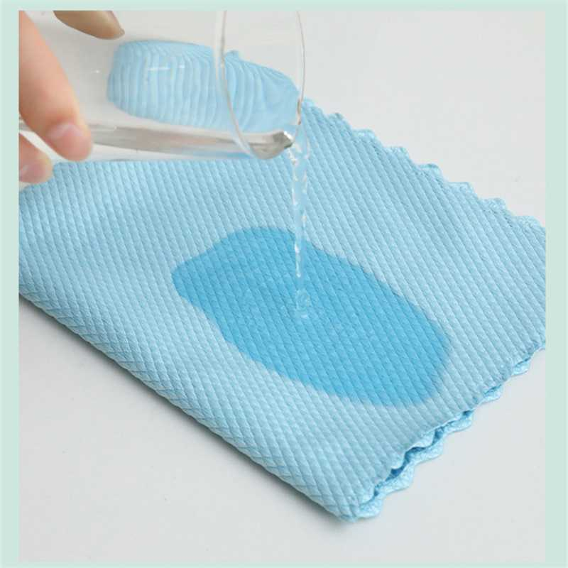 Kain Lap Fish Scale Pattern Cleaning Cloth 30x40cm 5pcs Kain Pembersih Dapur Kotor Material Microfiber Berkualitas