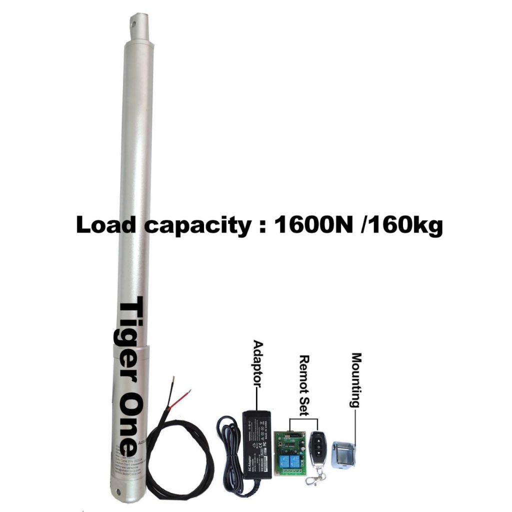 Kumau Aktuator, Actuator 24V Linear Aktuator, Linear Actuator 30cm 1600N
